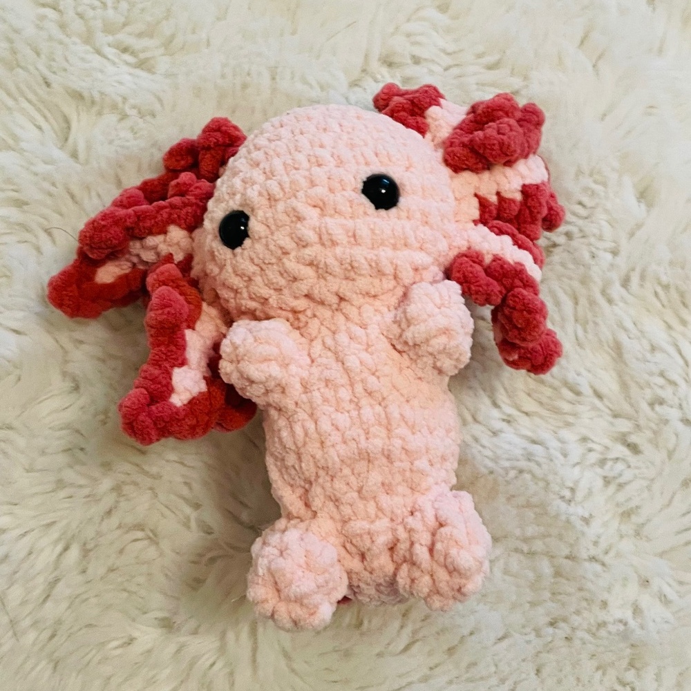 Axolotl Crochet Stuffed Animal